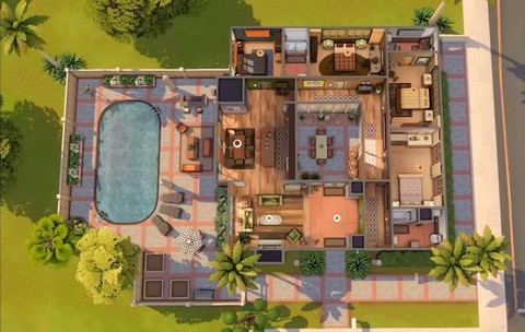 模拟人生4怎么装地板[图2]