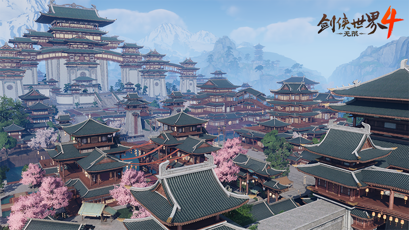 国风雅韵！《剑侠世界4：无限》高度还原东方建筑之美[图1]