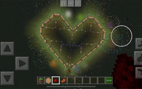 我的世界心形怎么摆